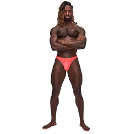 Men's Male Power 443-272 Barely There Bong Thong (Coral S/M
