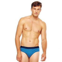 Hanes Cotton Low Rise Briefs 4-Pack NHMLB4 Blue