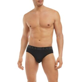 2xist Sport Mesh No-Show Brief 3-Pack X10020 Black Mens Underwear