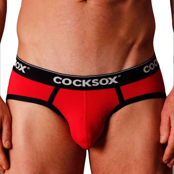 Cocksox Sports Brief CX76 Red Mens Underwear