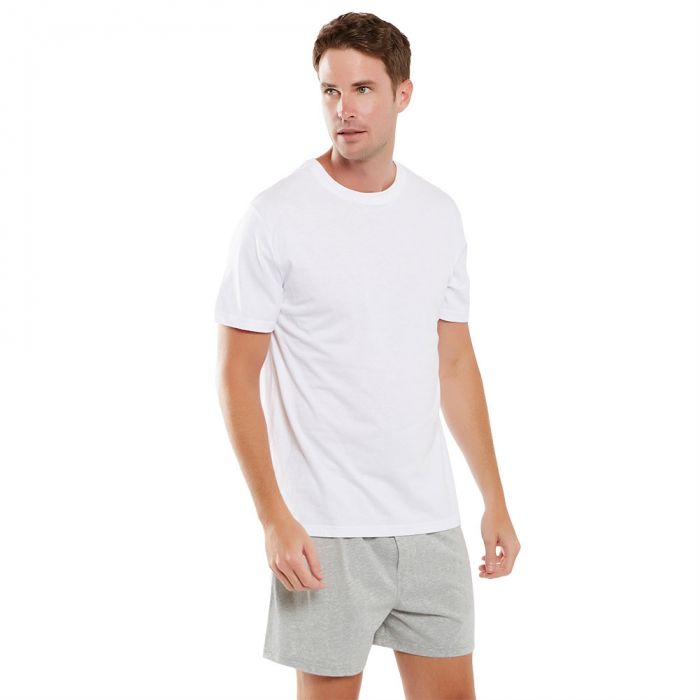 Coast Mens Knit Boxer Short MCBS2380 Grey Marle Mens Underwear