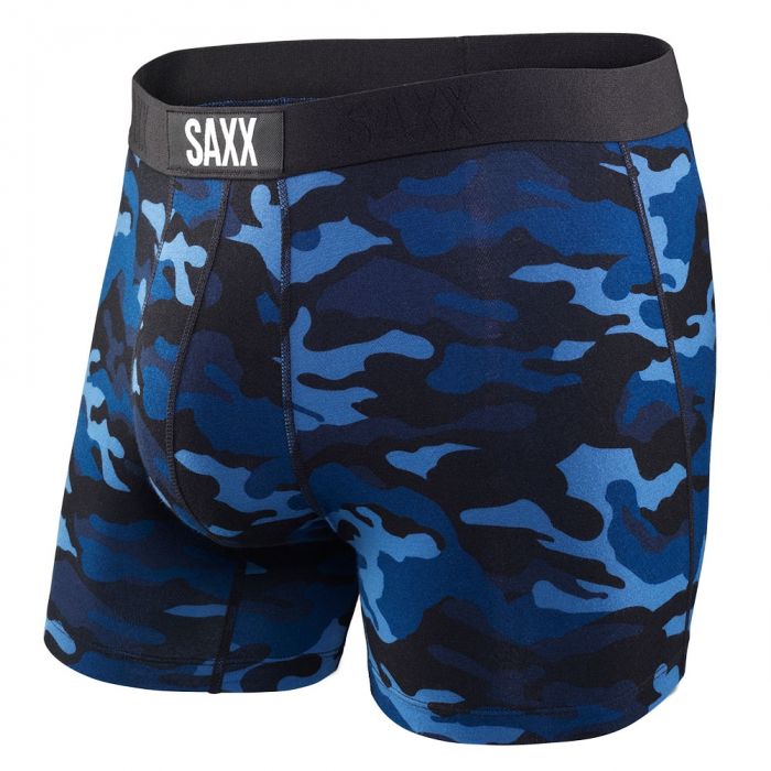 SAXX Vibe Boxer Modern Fit SXBM35 Blue Camo Mens Underwear