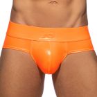 Addicted Neon Shiny Brief AD987 Neon Pink Mens Underwear